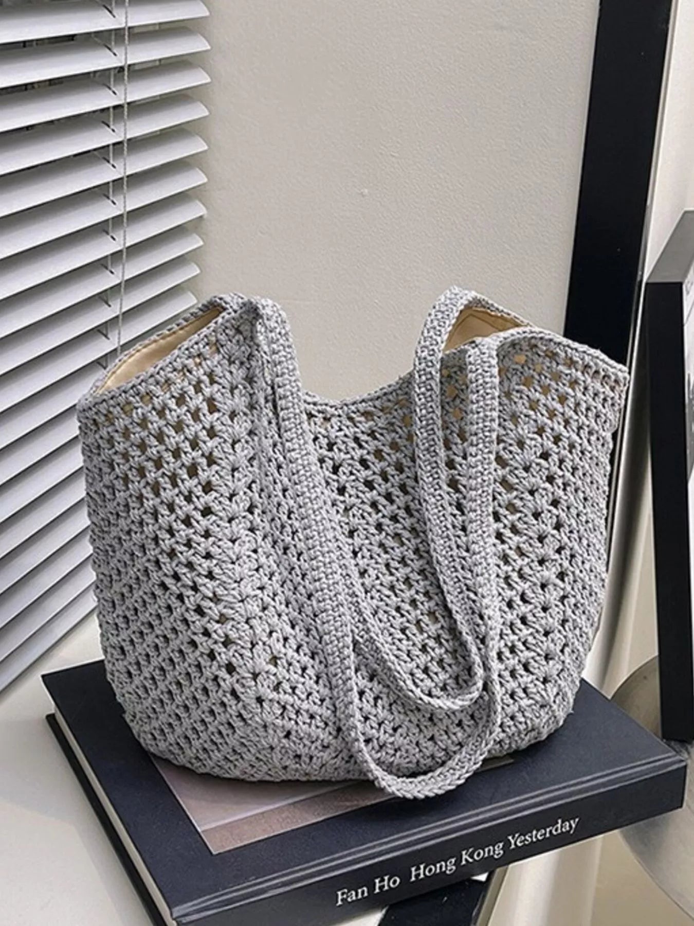 Woven Straw Shoulder Bag