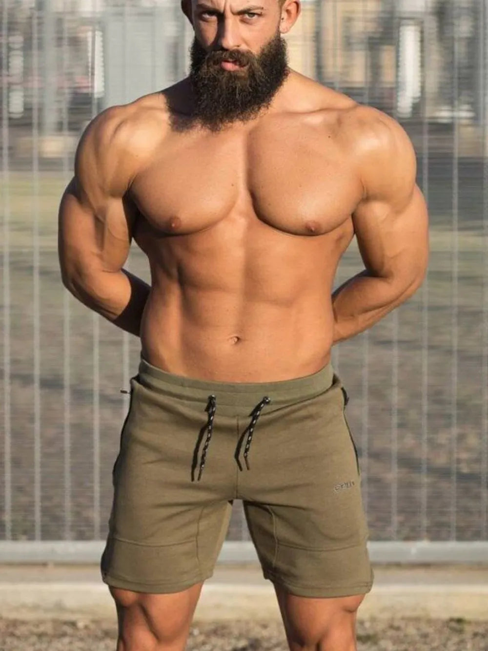 Men's Plus Size Drawstring Shorts