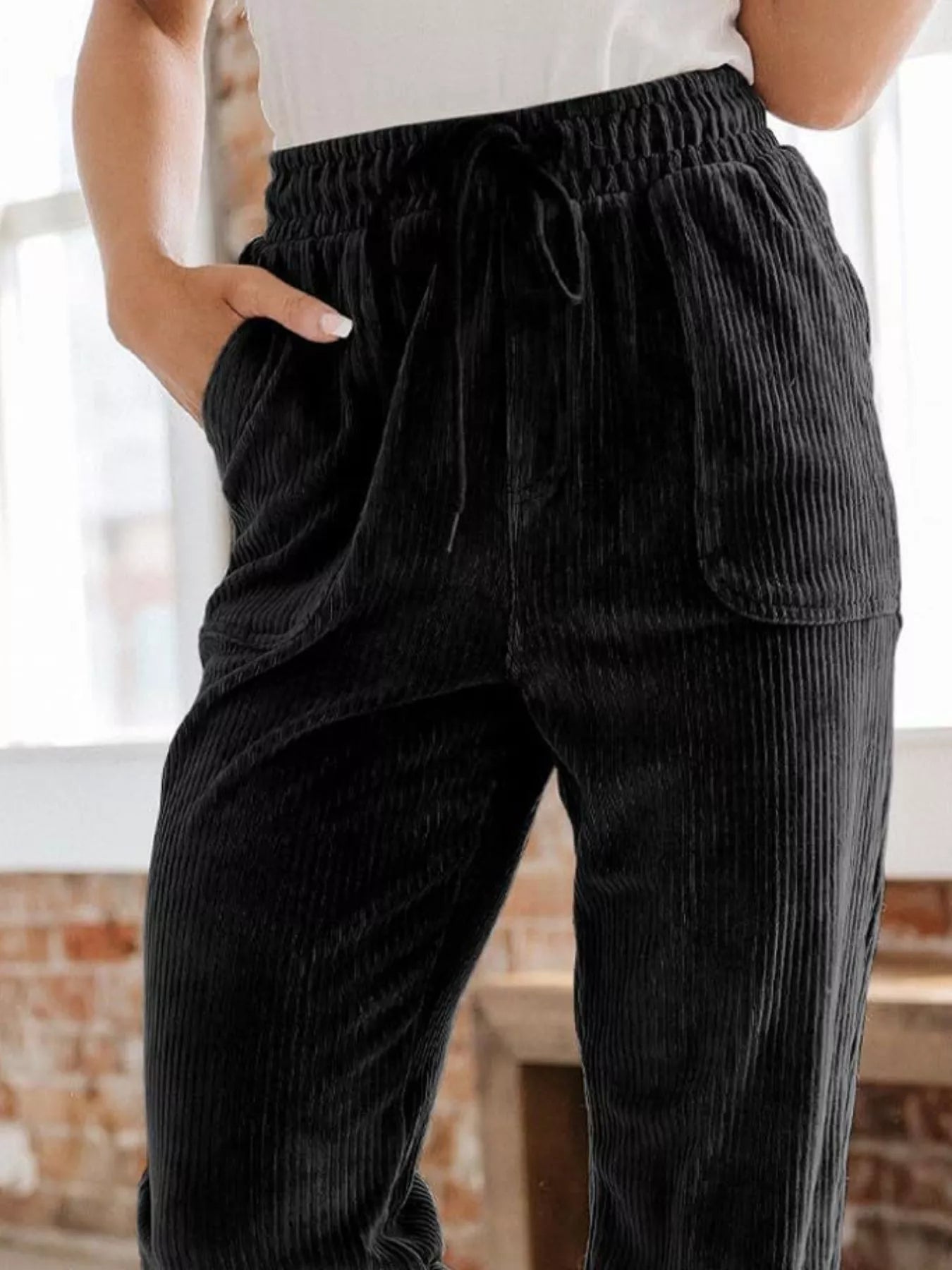 Relaxed Fit Corduroy Pants