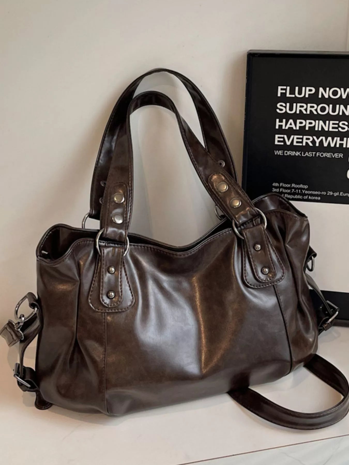 Vintage Style Leather Handbag