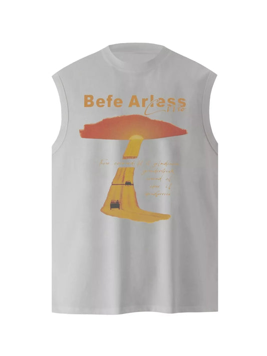Men's Graphic Round Neck Tank