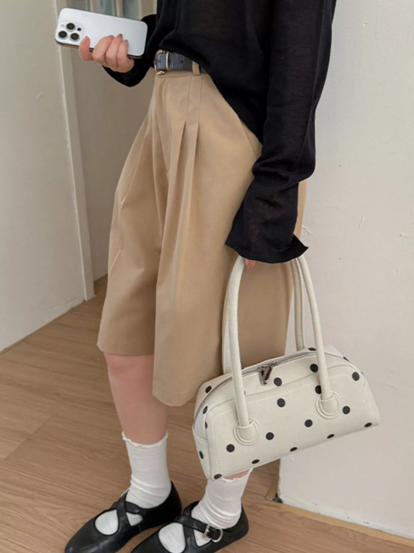 Polka Dot Shoulder Bag