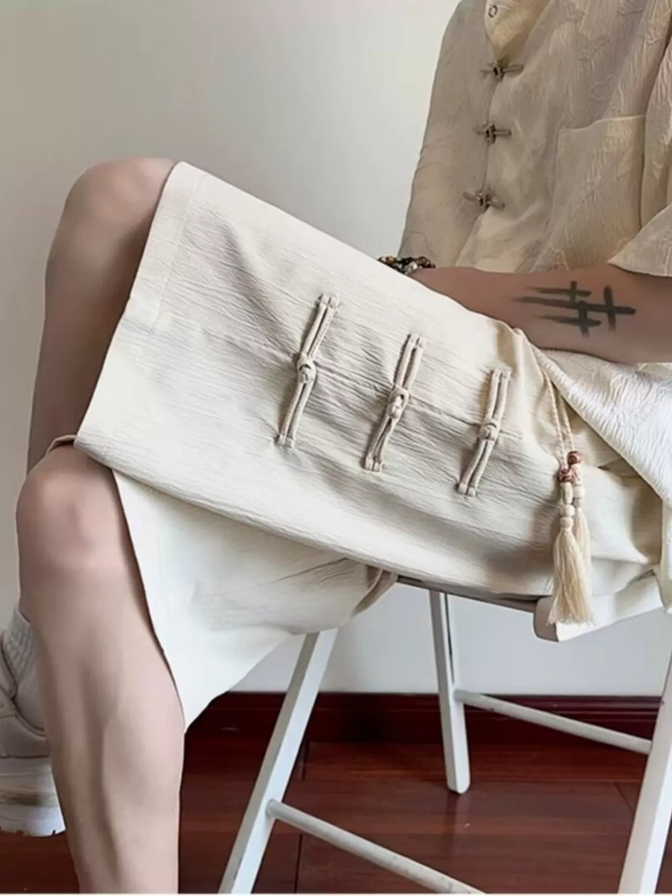 Men's Plus Size Wide-Leg Shorts