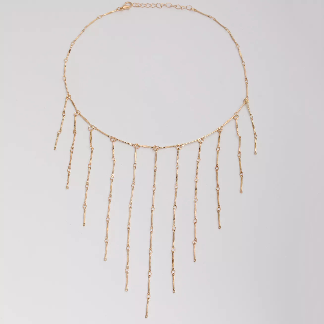 18K Gold-Plated Tassel Waterfall Necklace