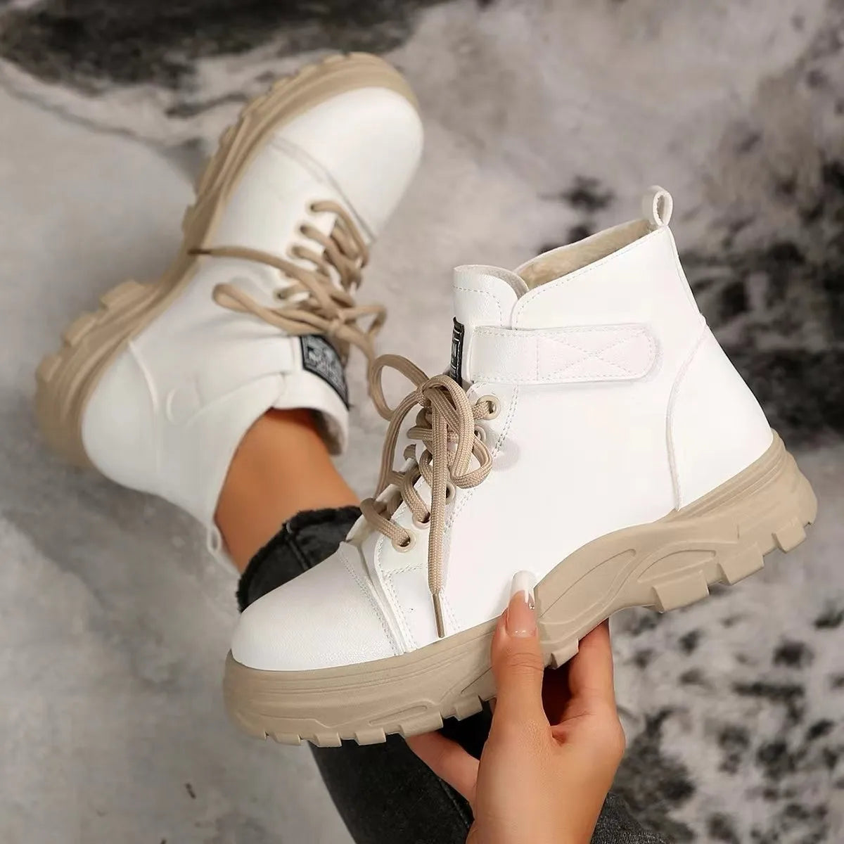 Lace Up Platform Combat Boots