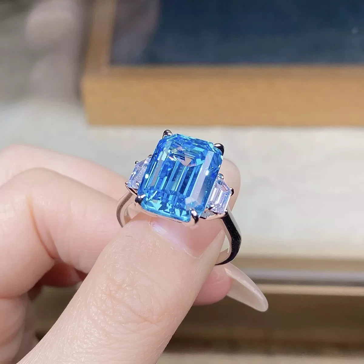 925 Sterling Silver Geometric Ring
