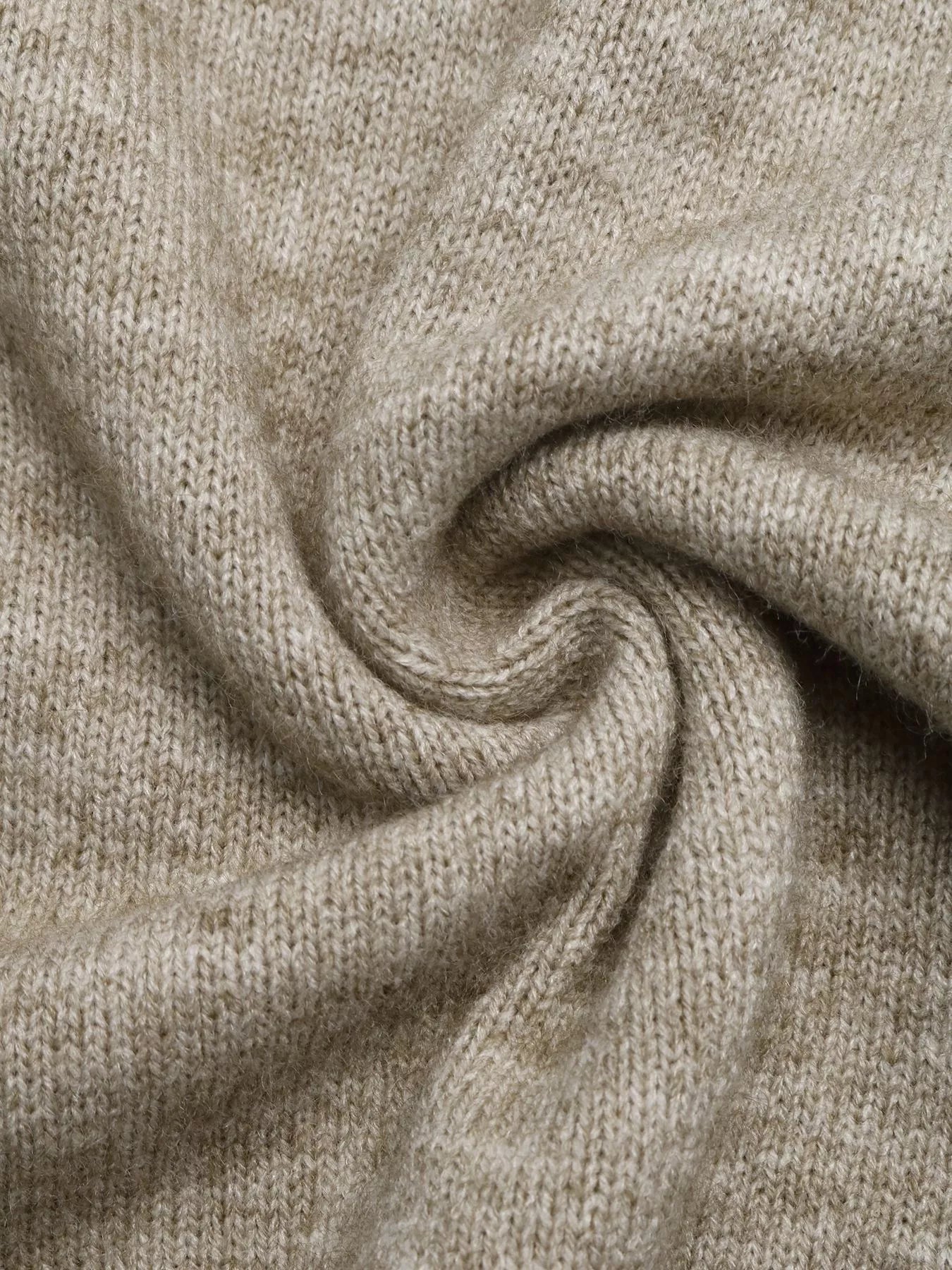Cozy Mock Neck Sweater with Contrast Trim