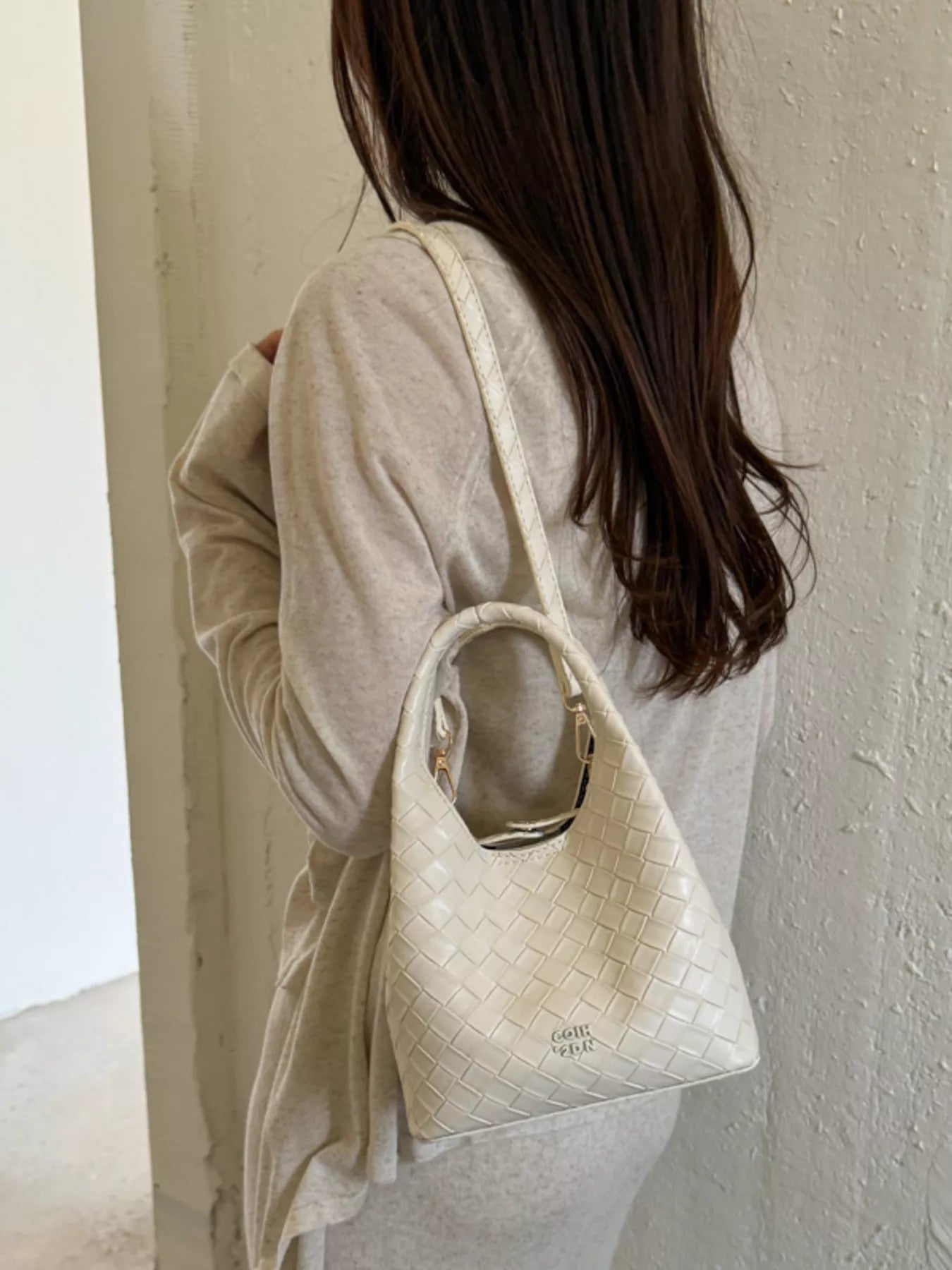 Woven Leather Crossbody Bag