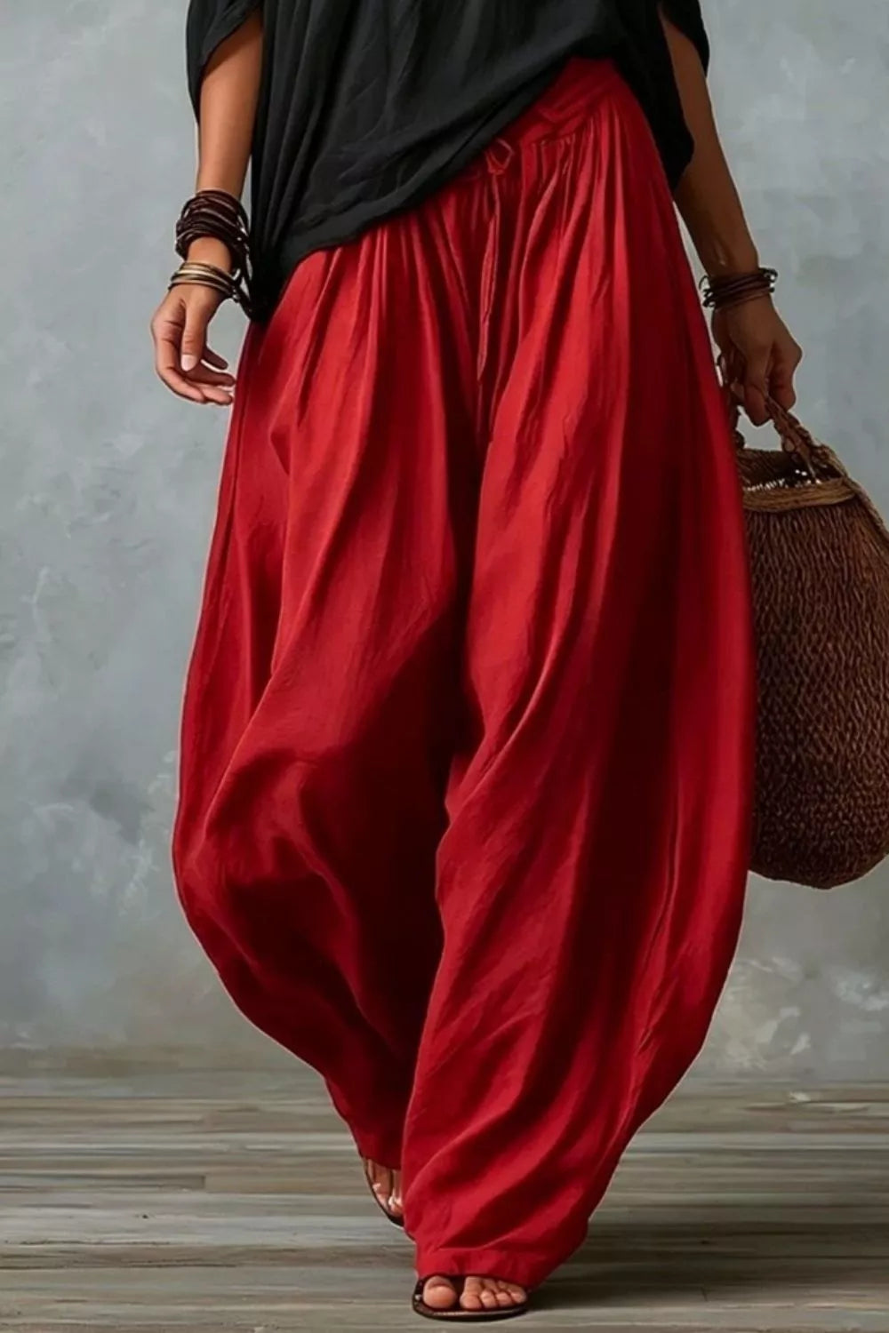 Full Size Off-Shoulder Top and Wide-Leg Pants Set Plus Size