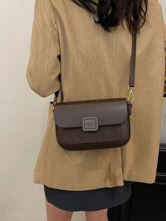 Flap Adjustable Strap Crossbody Bag