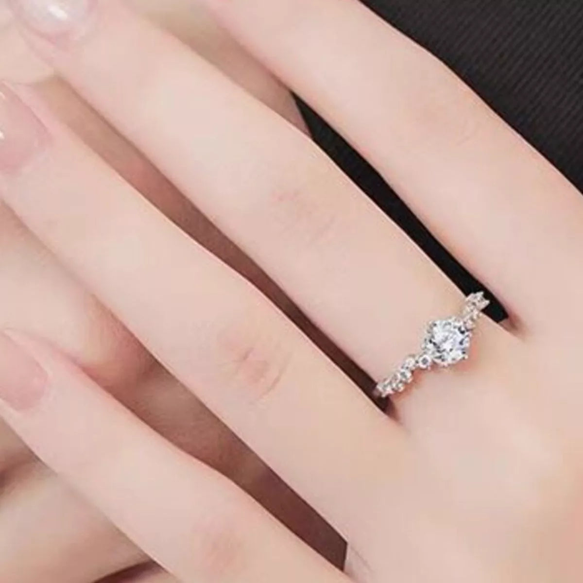 1 Carat 925 Sterling Silver Moissanite Ring