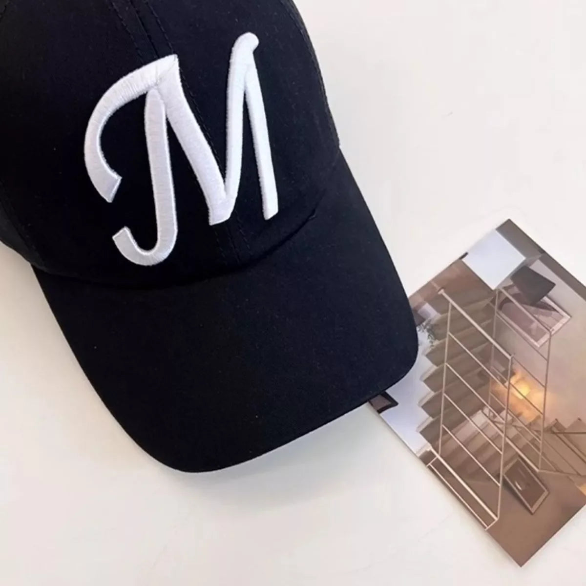 Embroidered 'M' Baseball Cap