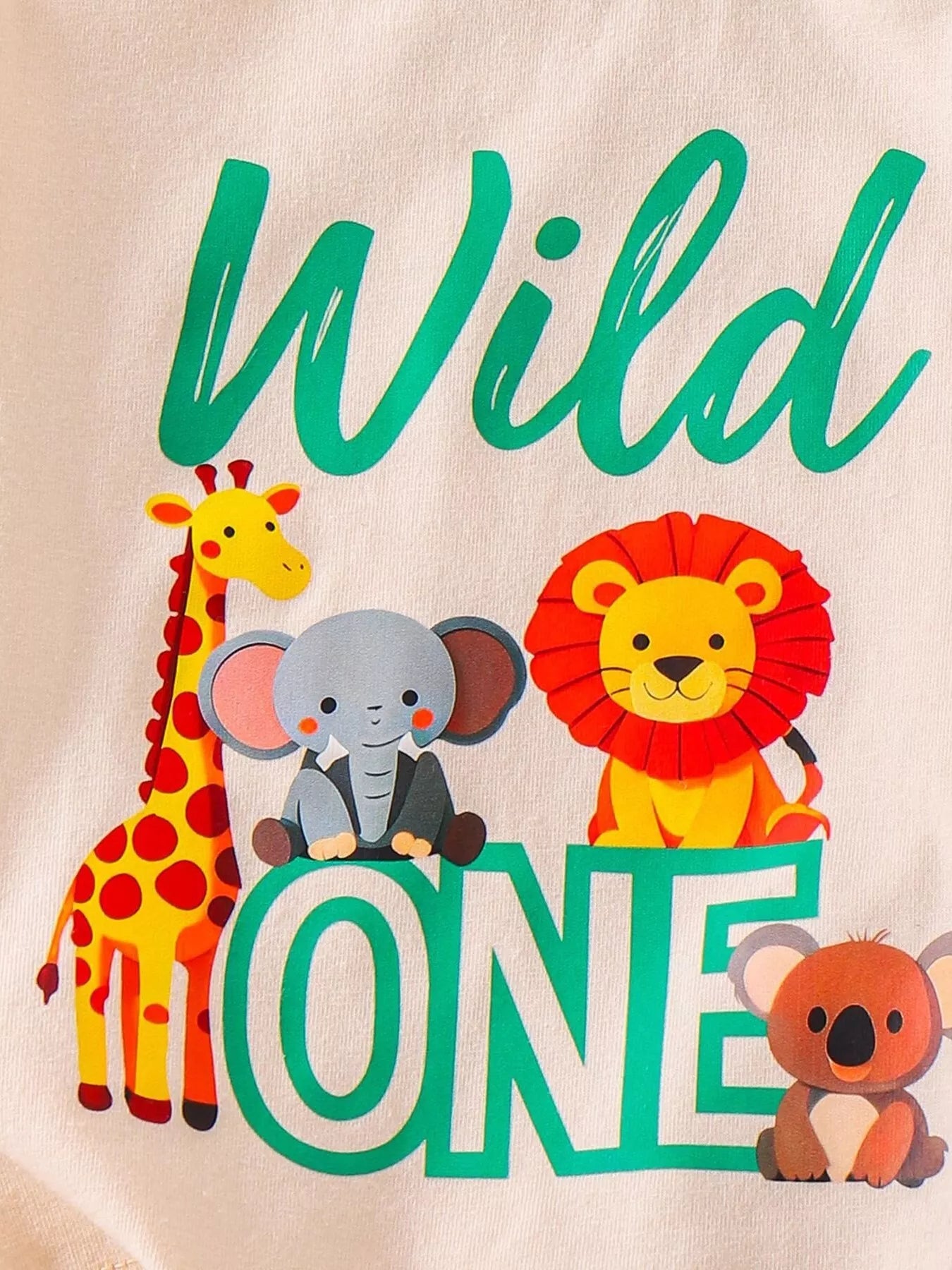 Children's Graphic Round Neck Tee and Shorts Set