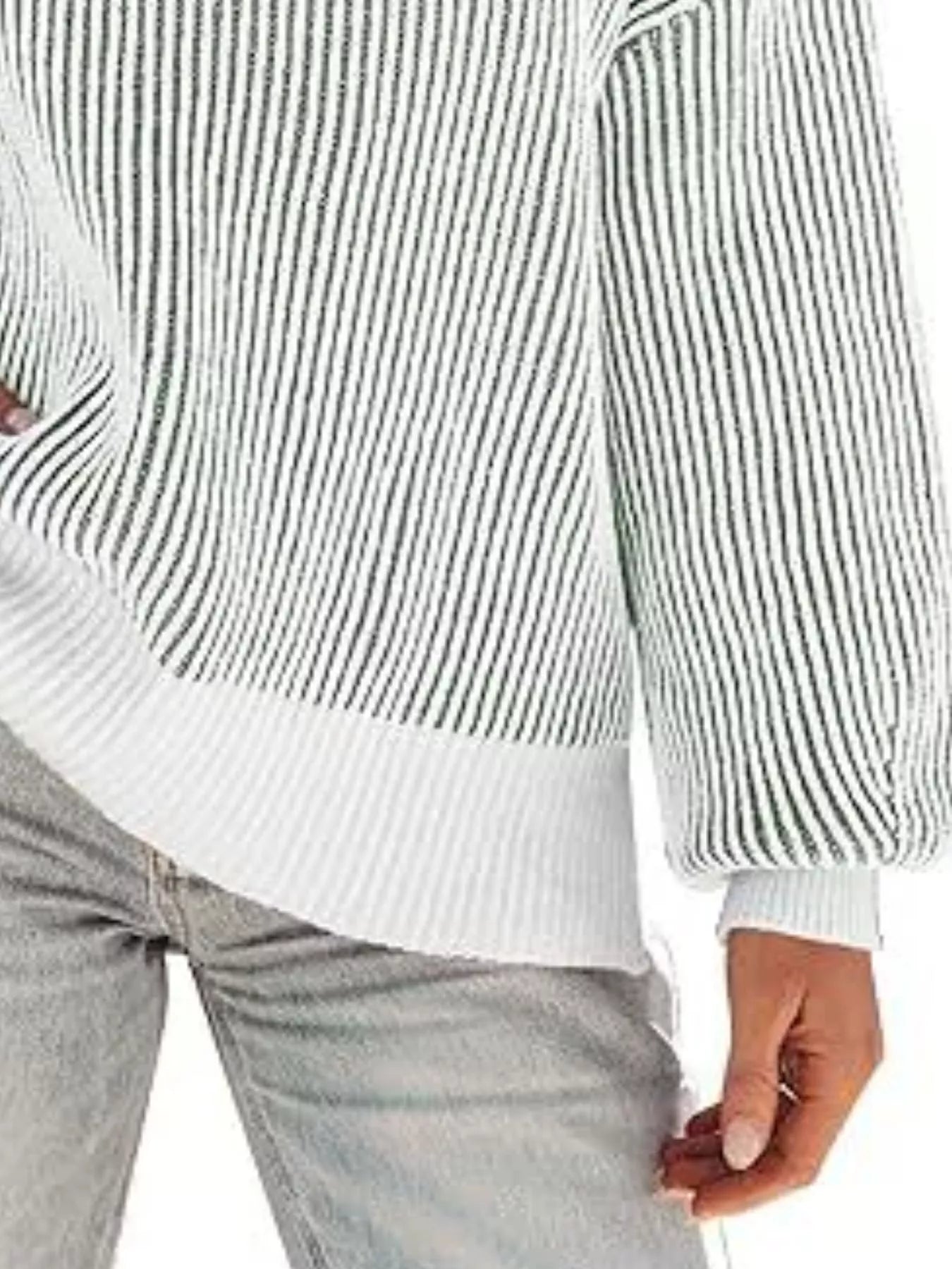 Stripe Dropped Shoulder Sweater