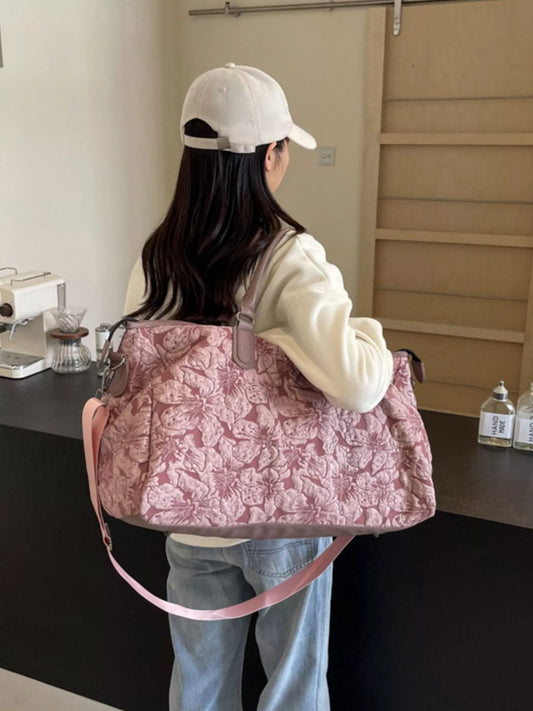 Floral Quilted Travel Bag