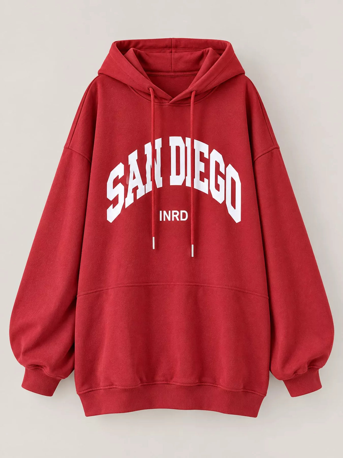 Letter Graphic Long Sleeve Hoodie