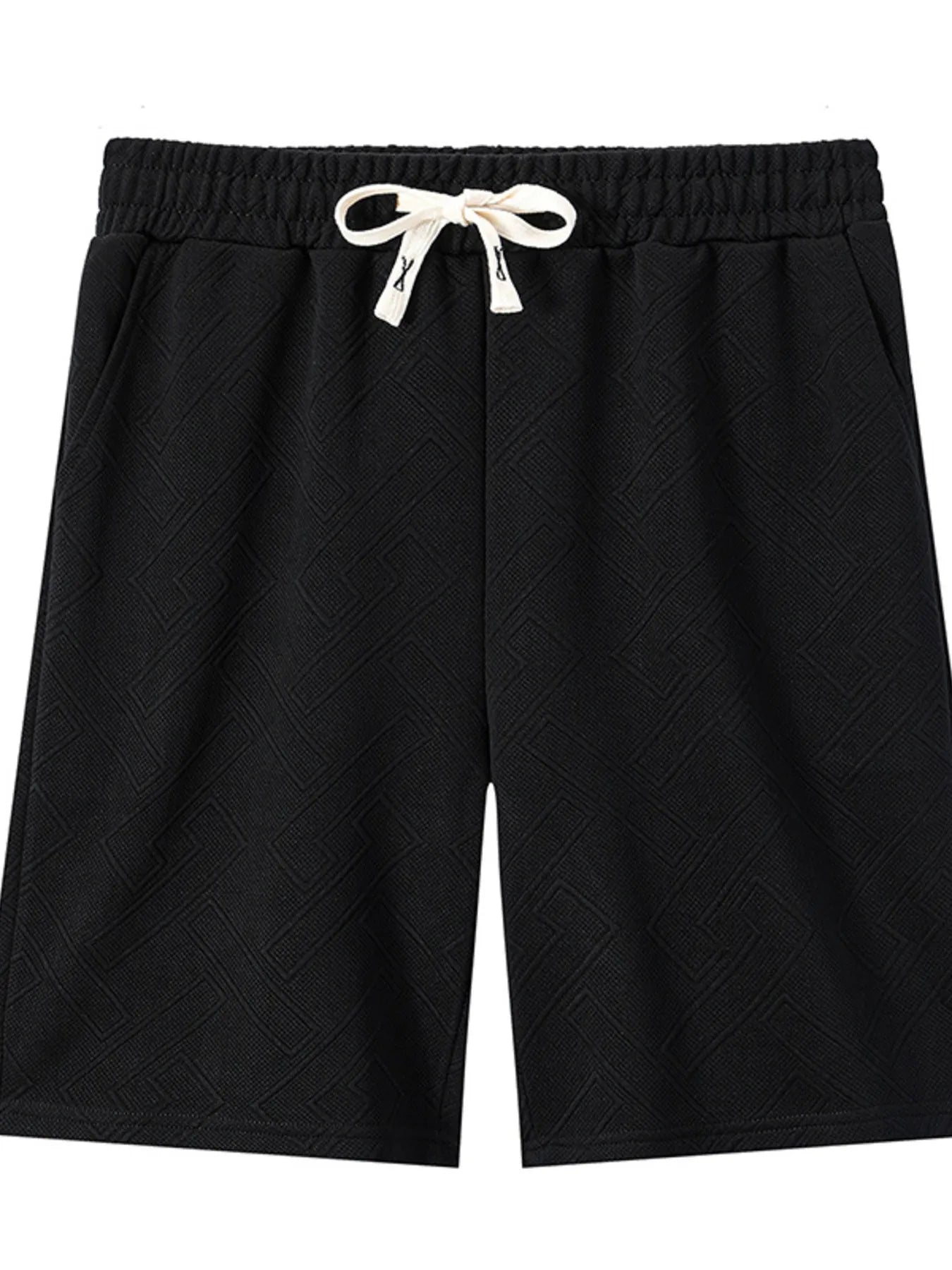 Men's Plus Size Drawstring Shorts with Pockets