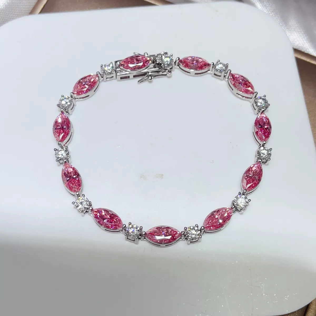 925 Sterling Silver Moissanite Bracelet