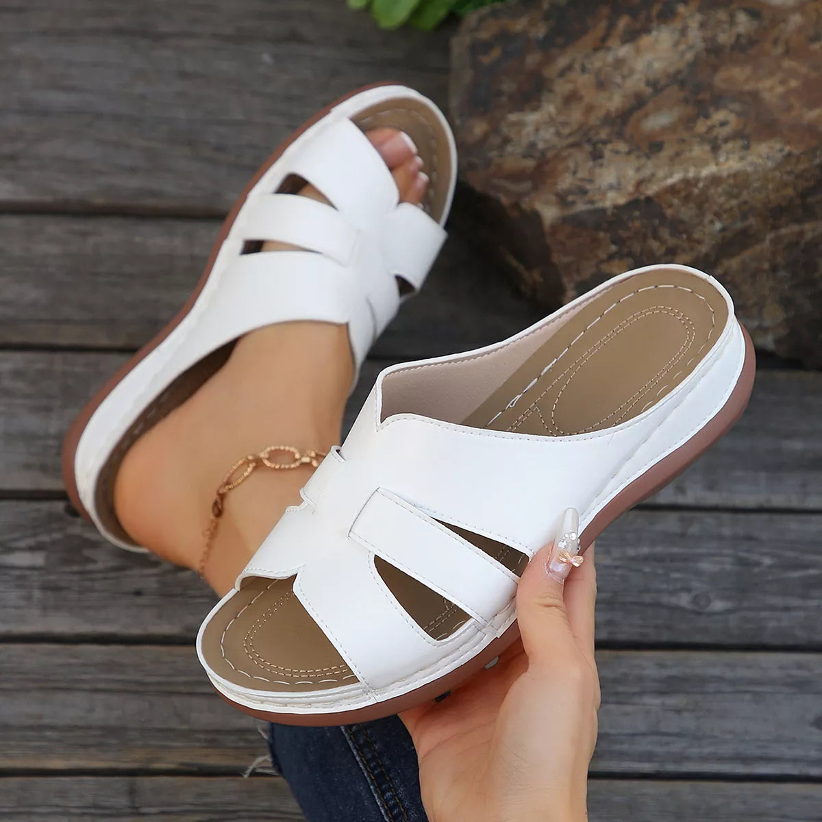Open Toe Wedge Sandals