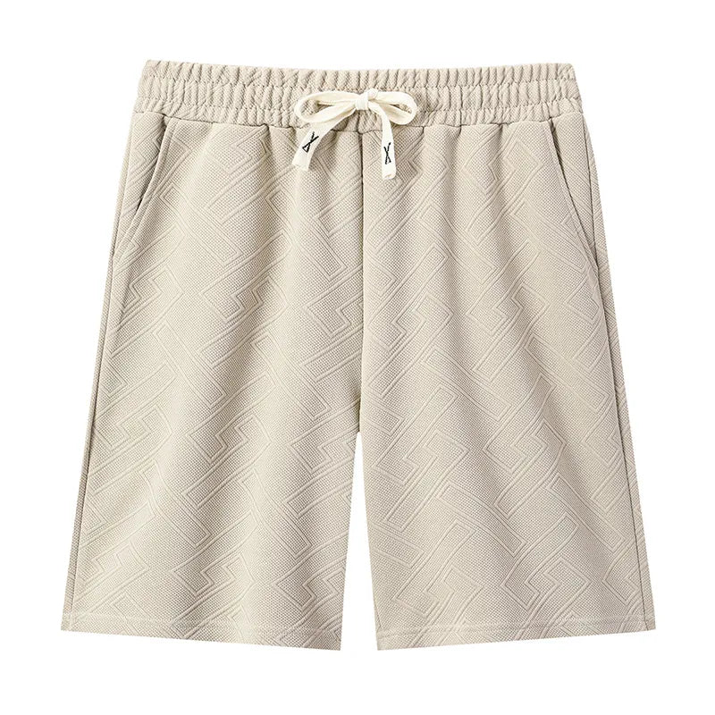 Men's Plus Size Drawstring Shorts with Pockets