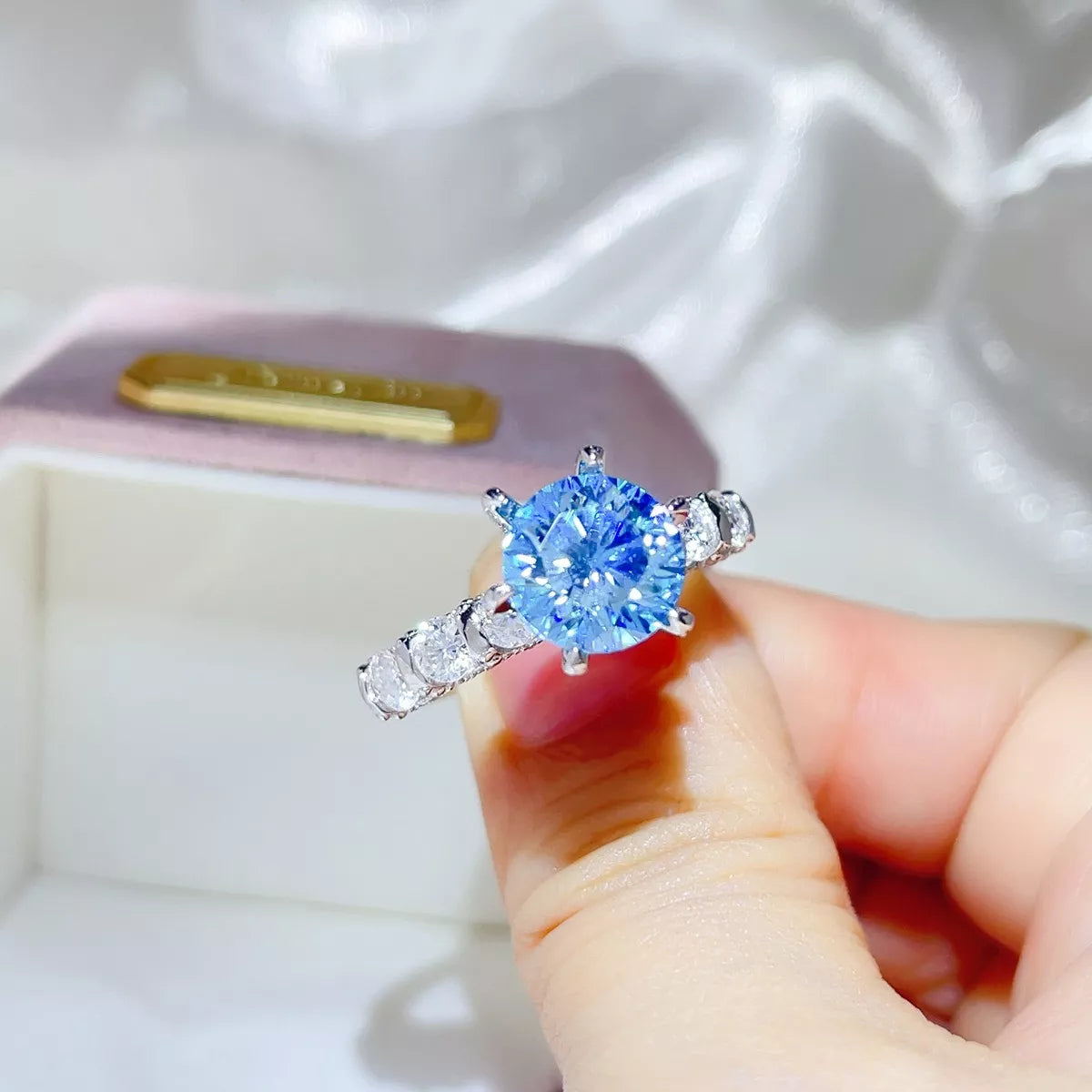 3 Carat 925 Sterling Silver Moissanite Ring