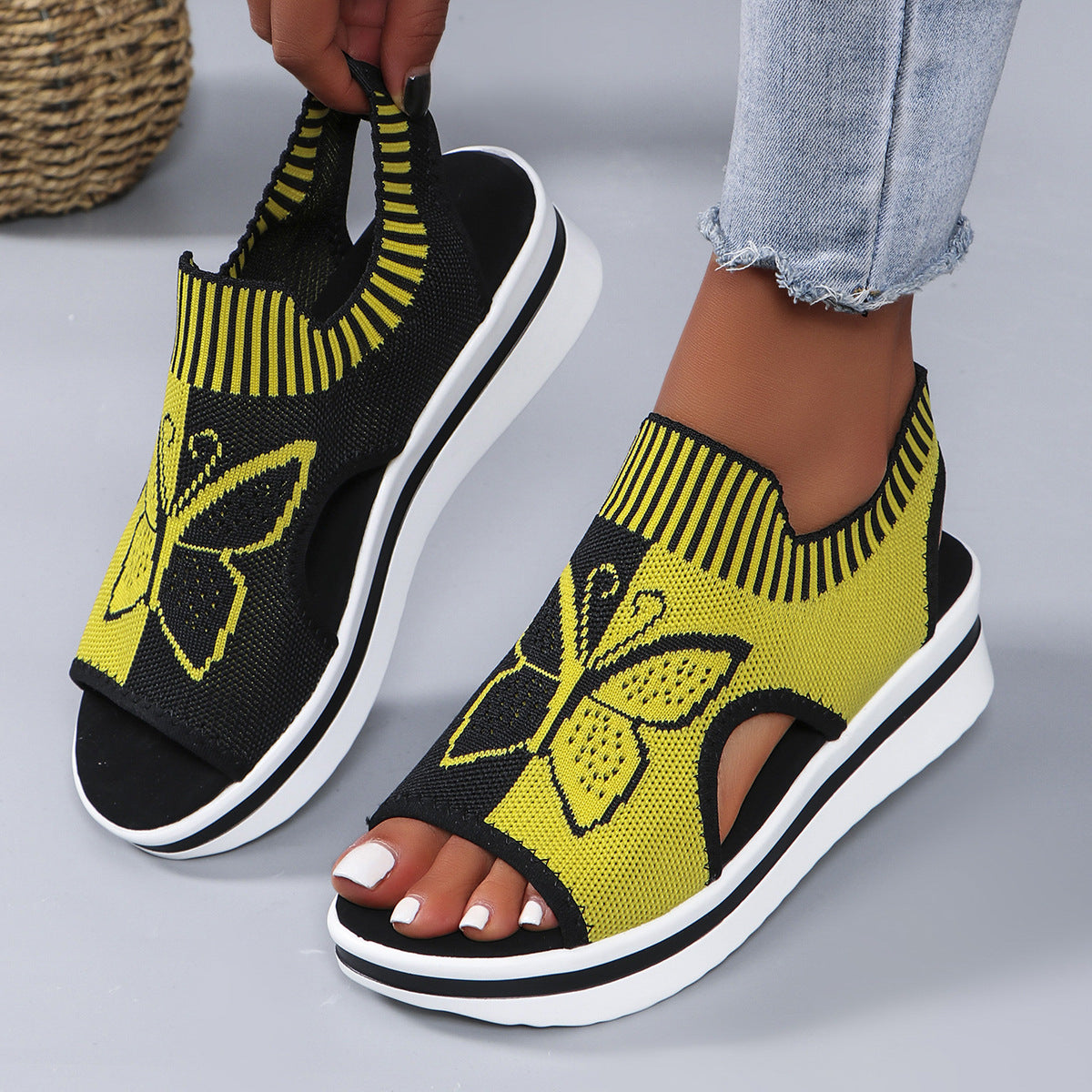 Open Toe Wedge Sandals