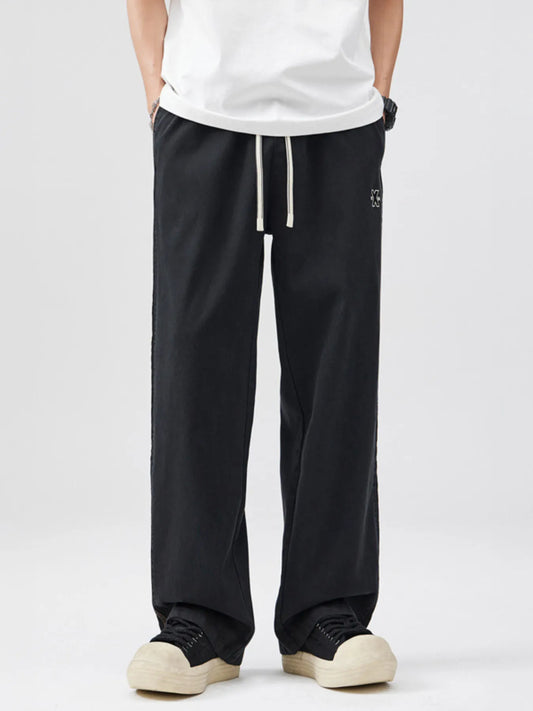 Men's Full Size Drawstring Wide Leg Pants Plus Size