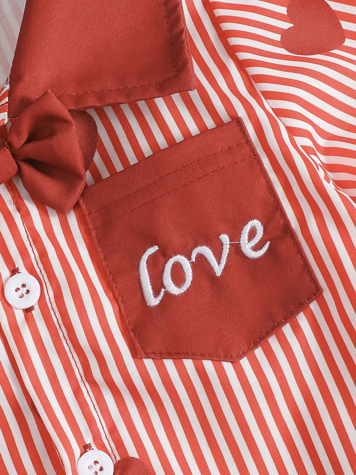 Children's Lucky Clover Print Striped Shirt & Shorts Set