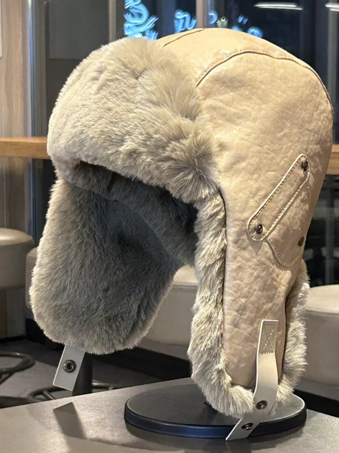 Warm Fuzzy Ear Flap Hat
