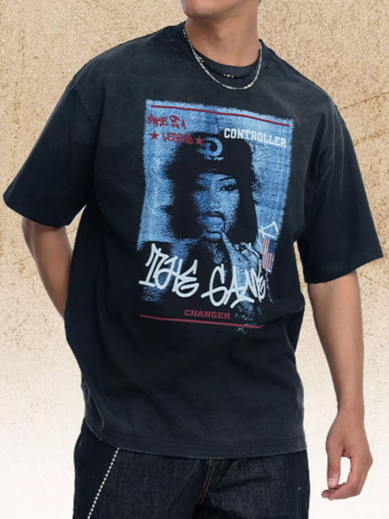 Men's Graphic Round Neck T-Shirt