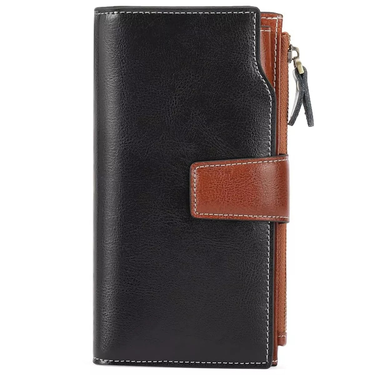 Vintage Style Long Leather Wallet