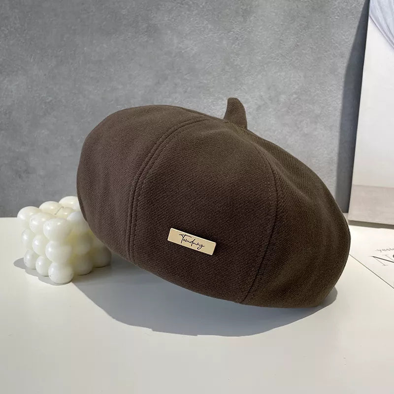 Classic Solid Color Beret Hat