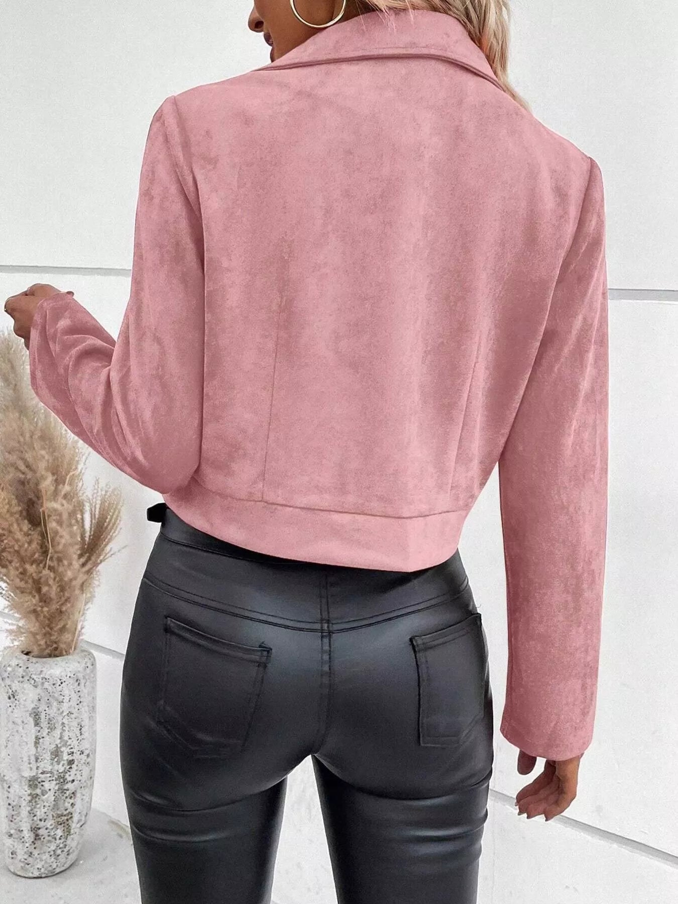 Zip Up Moto Jacket