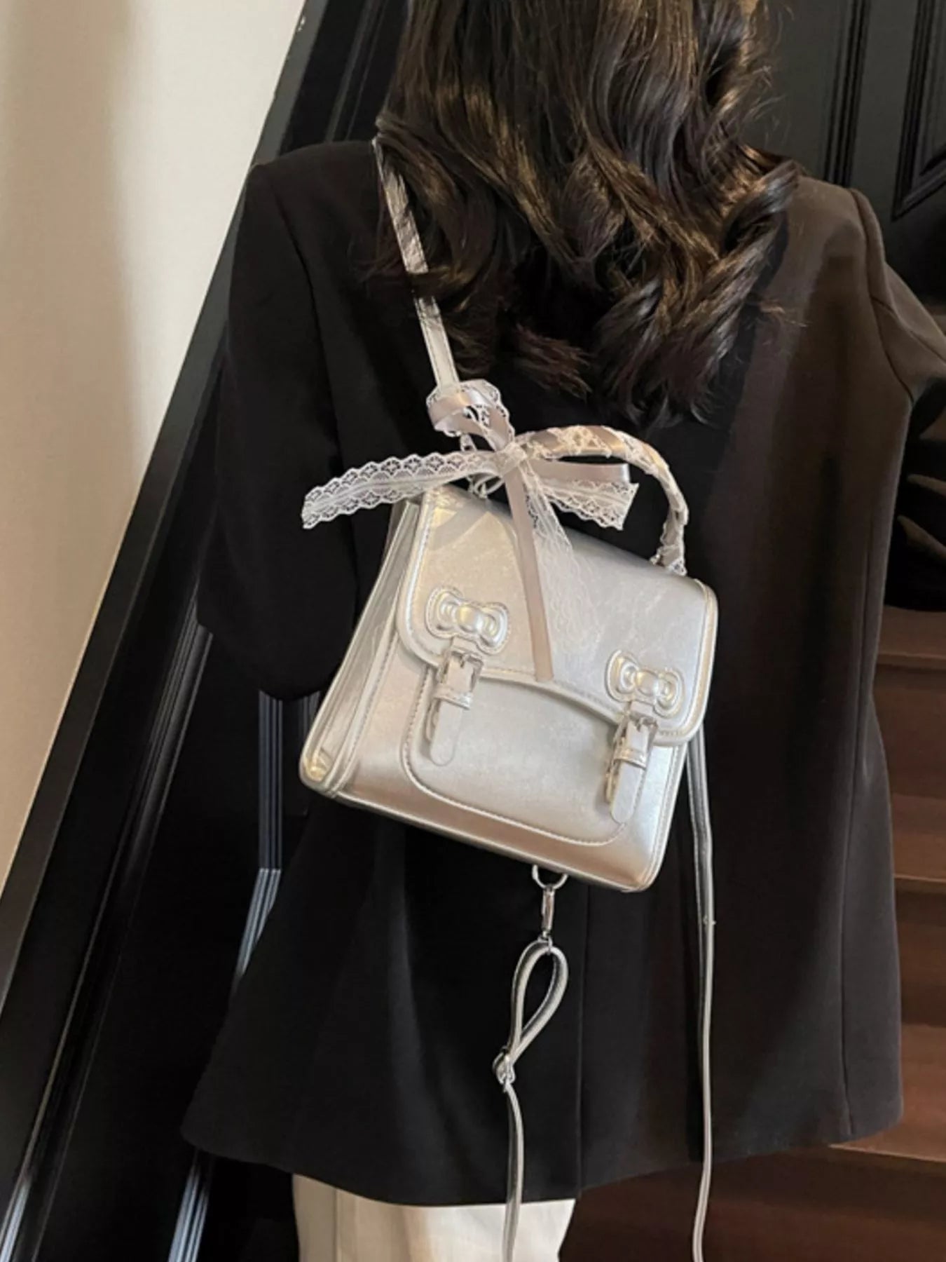PU Leather Backpack Bag