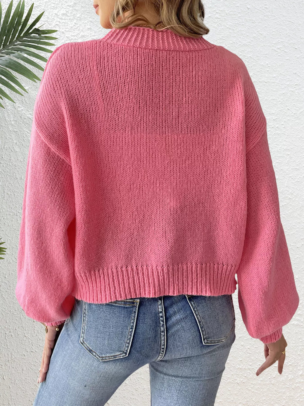 Bow-Tie Open Front Knit Cardigan