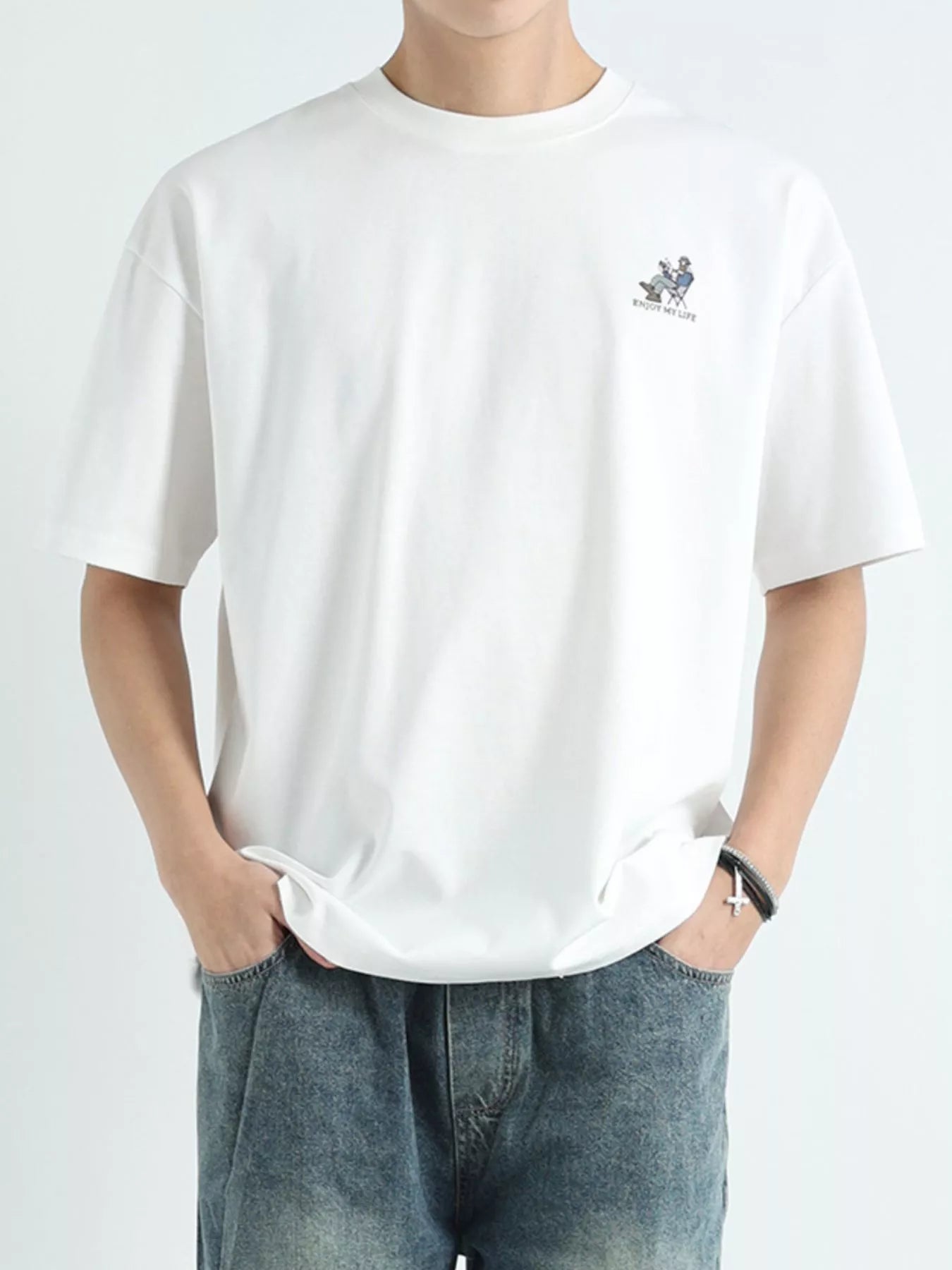 Men's Plus Size Graphic Relaxed Fit T-Shirt