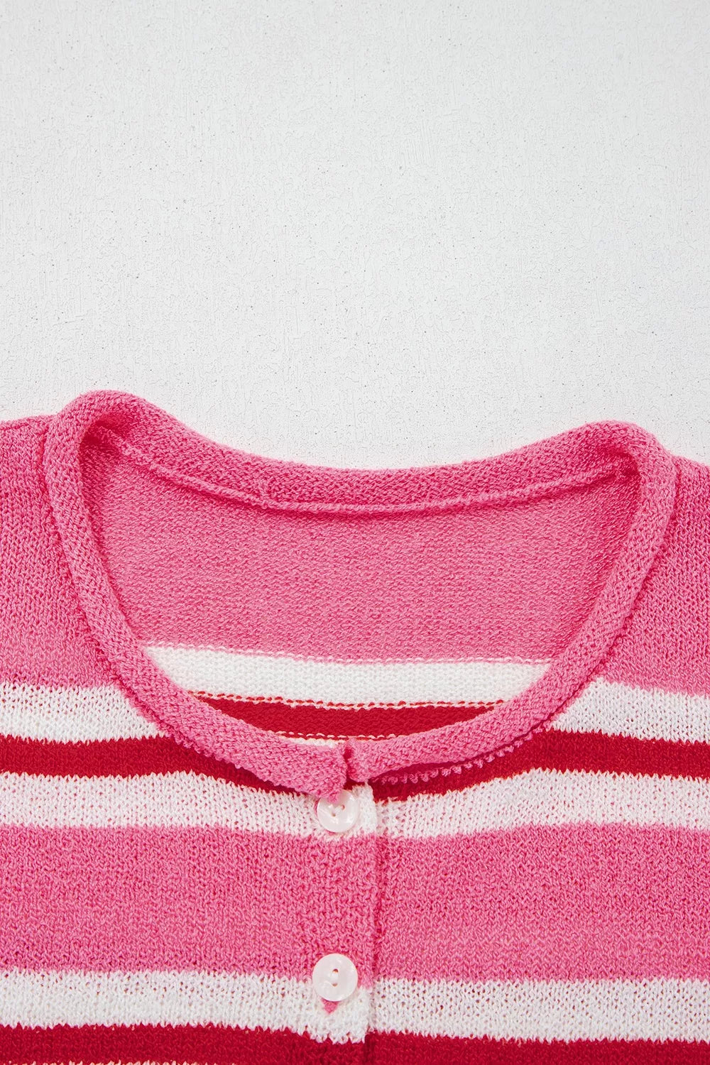 Striped Button-Up Cardigan