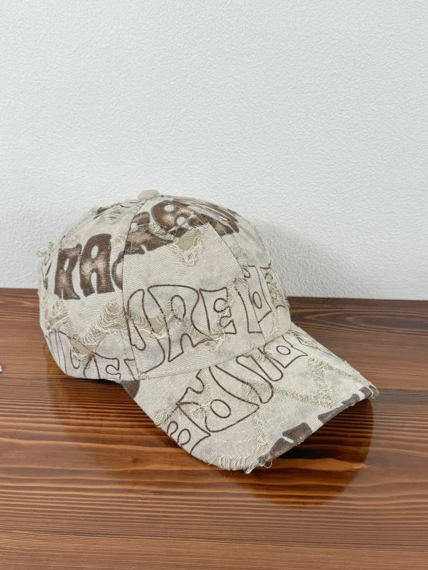 Distressed Adjustable Baseball Cap