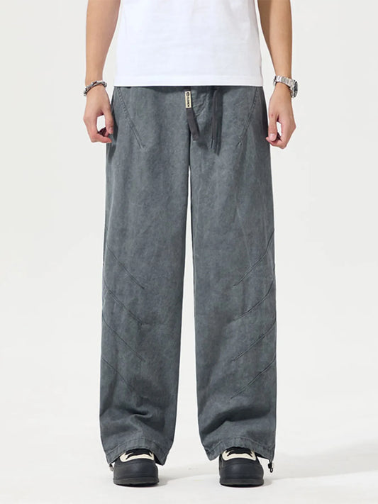 Men's Full Size Wide Leg Pants Plus Size