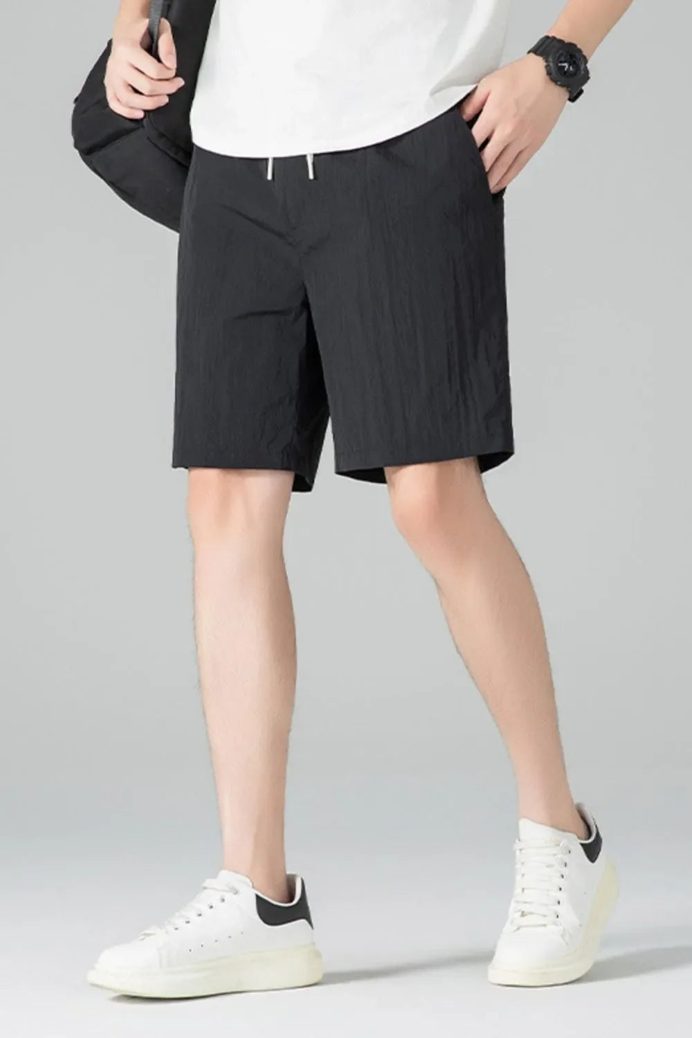 Men's Plus Size Casual Drawstring Shorts