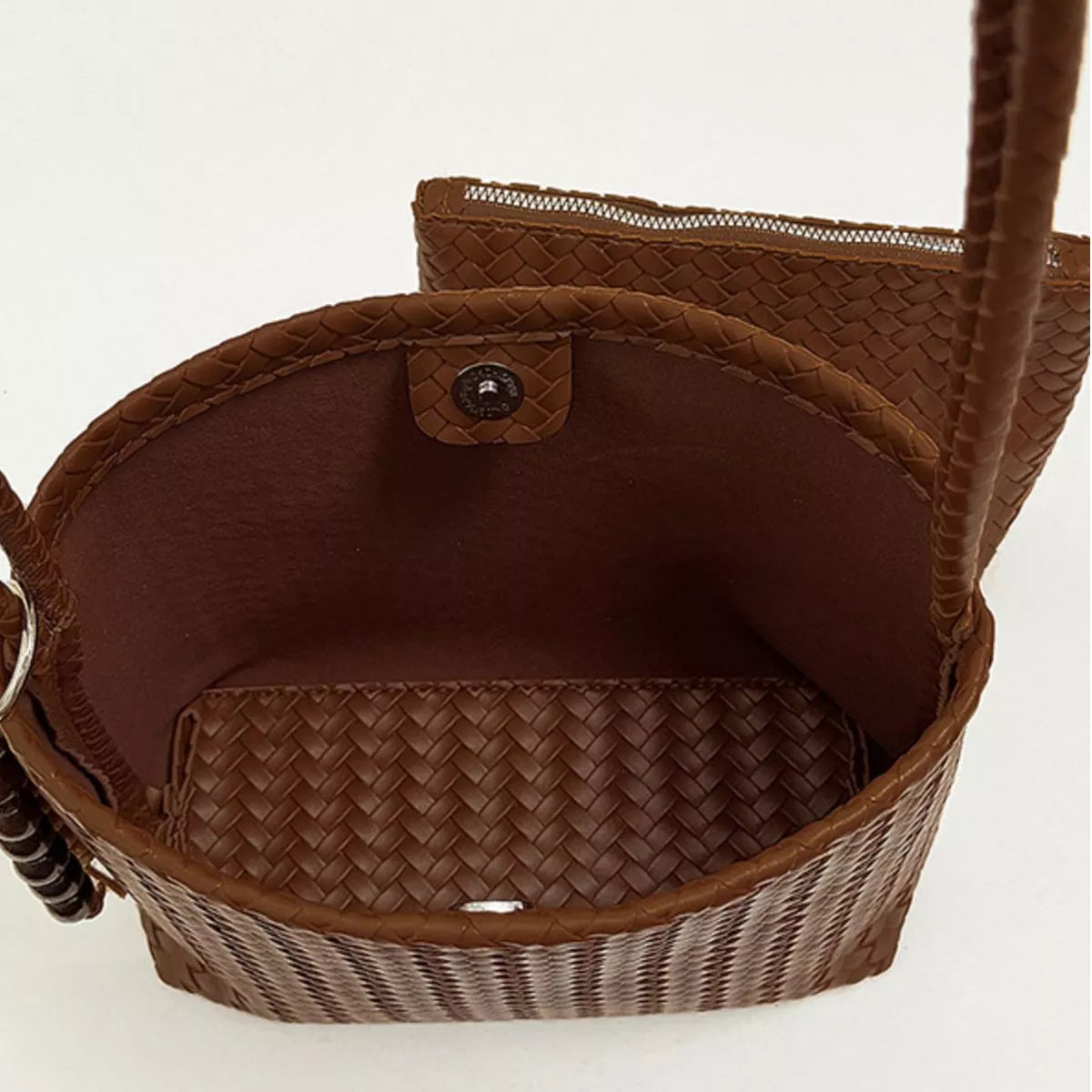 Woven Leather Shoulder Bag