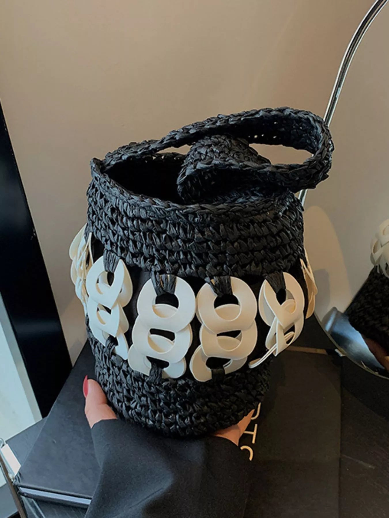 Woven Bucket Handbag