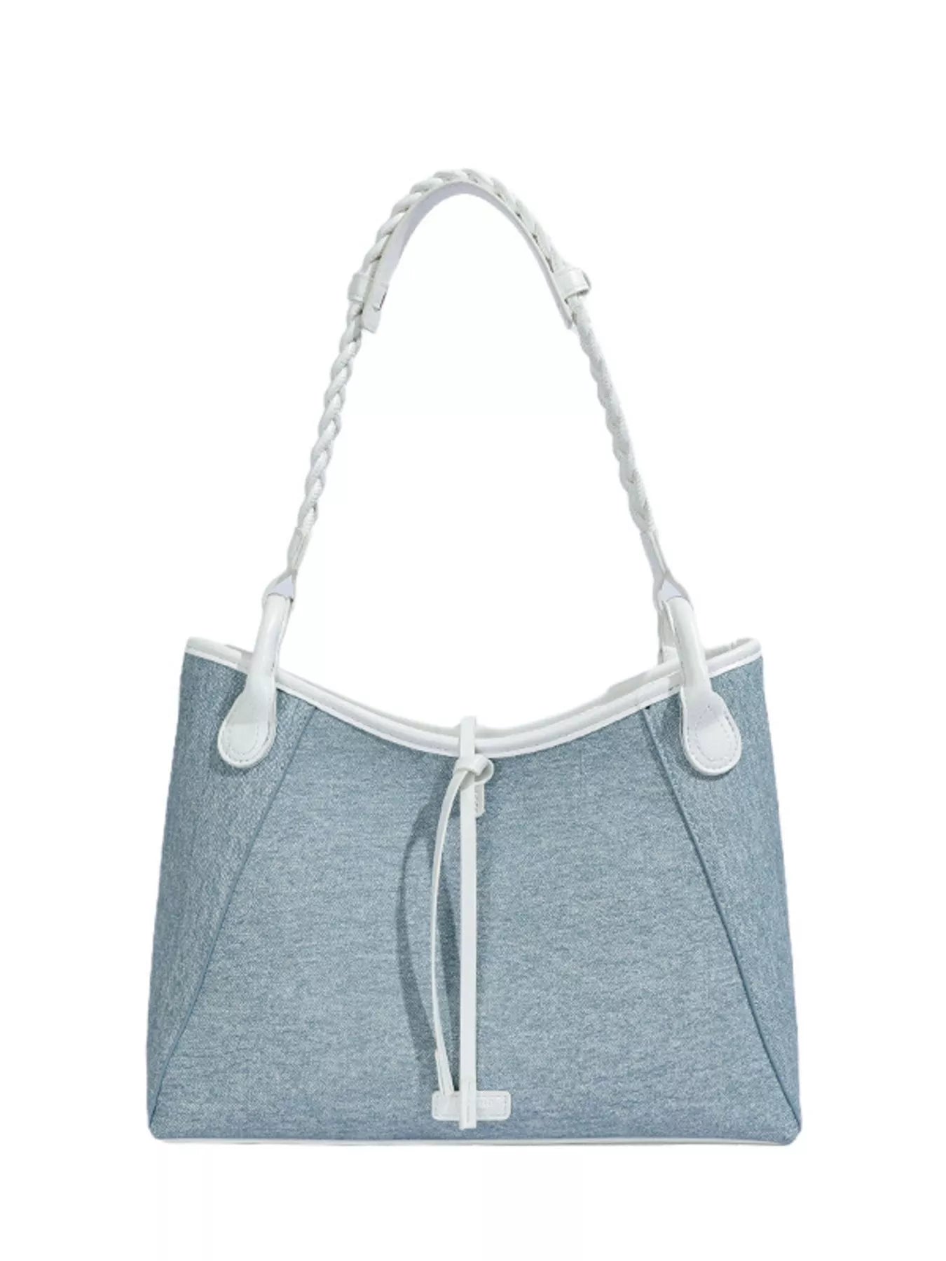 Casual Contrast Trim Shoulder Bag
