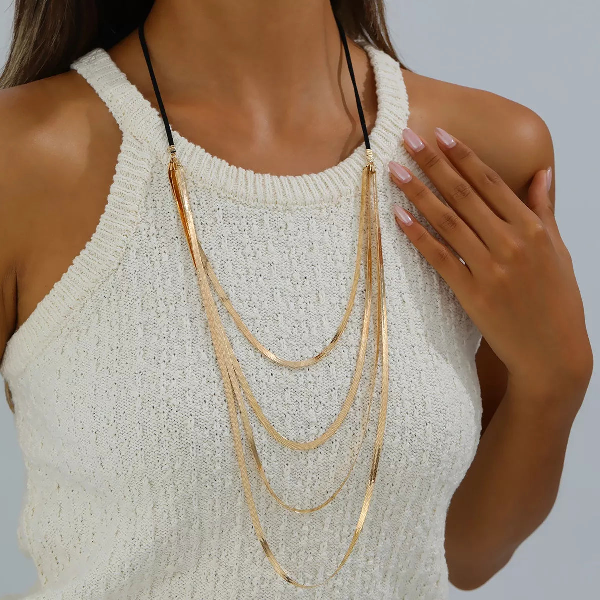 Multi-Layered Snake Chain Necklace