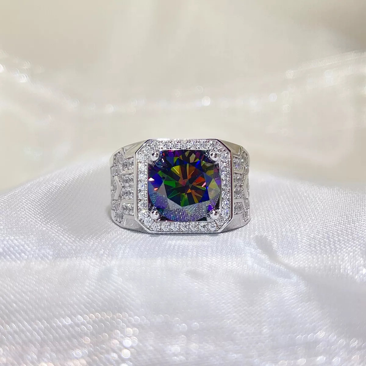 5 Carat 925 Sterling Silver Moissanite Ring