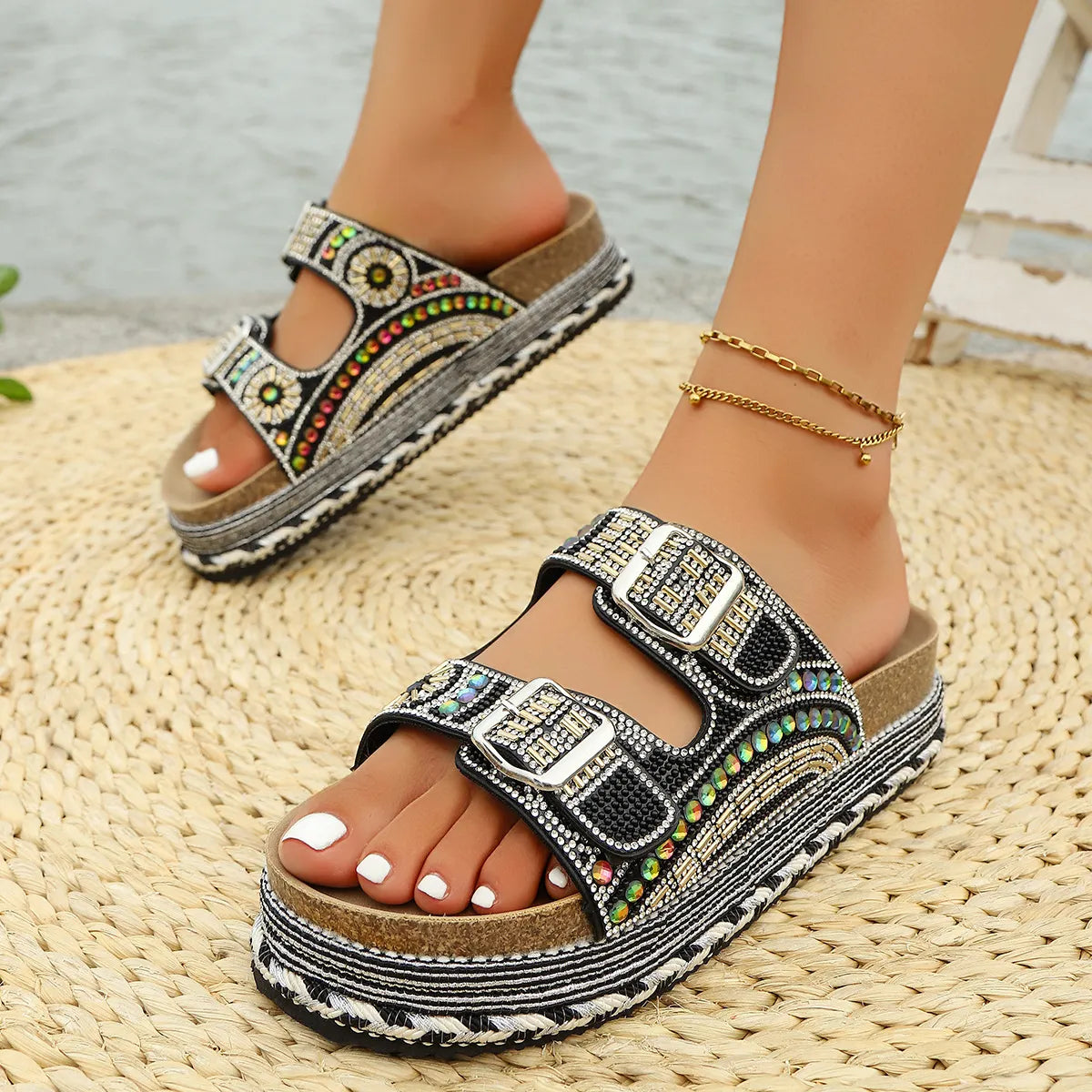 Open Toe Platform Sandals