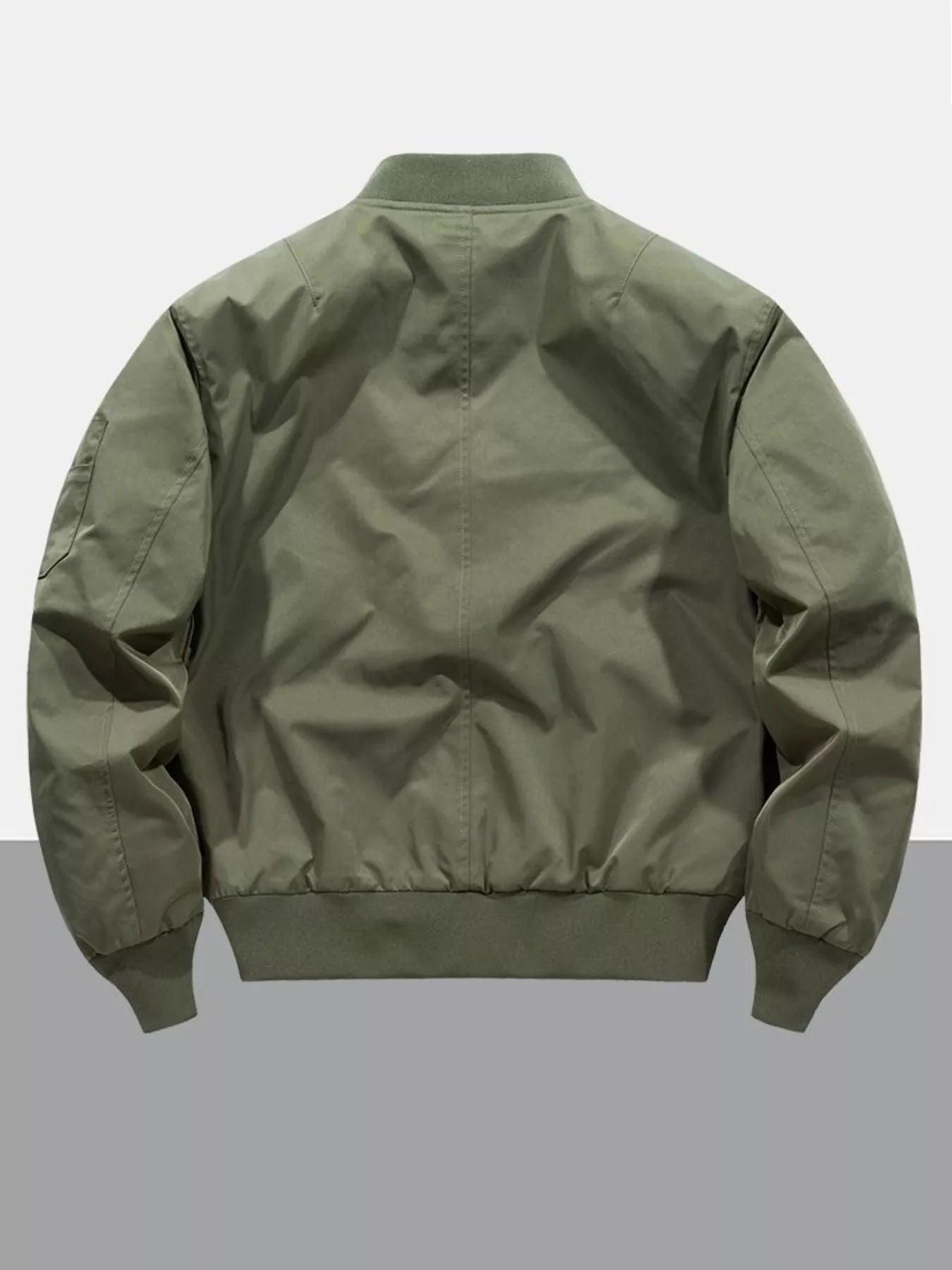 Men's Plus Size Zip Up Long Sleeve Jacket