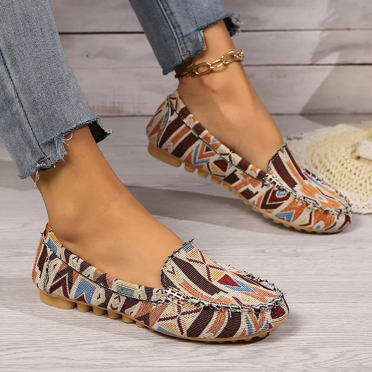 Round Toe Slip-Ons