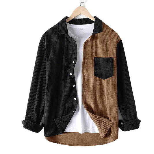 Men's Full Size Plaid Button Up Long Sleeve Shirt Plus Size