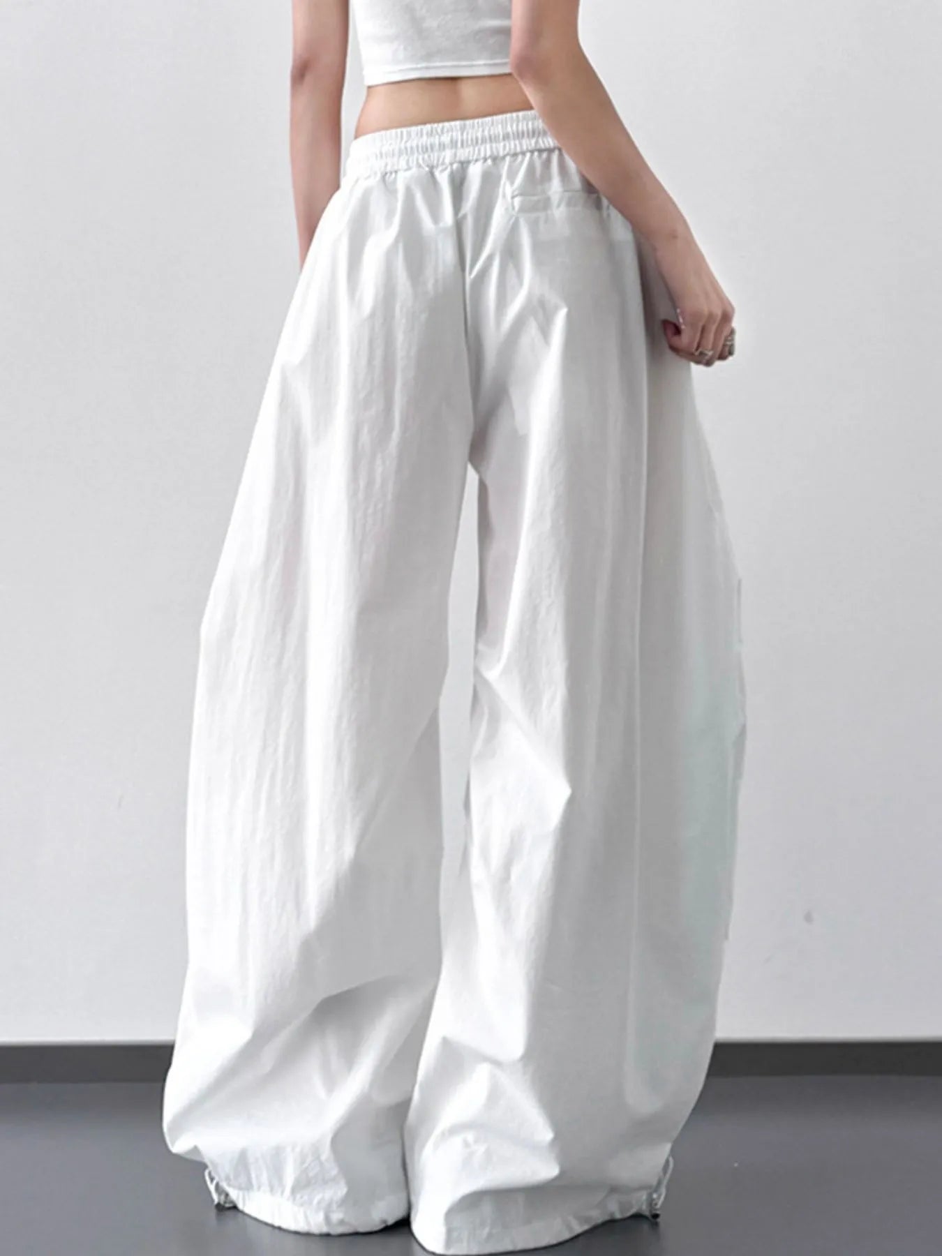 Wide Leg Drawstring Pants